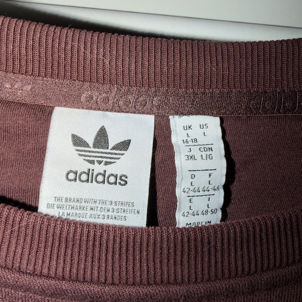 Adidas Maroon Sweatshirt with Logo - Picture 3 of 5